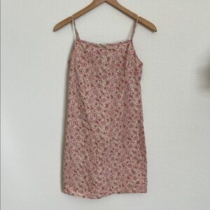 Pink Mini Slip Dress with Spaghetti Straps for Casual Nights